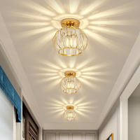 Luz De Cristal LED Para Pasillo Luz De Techo Moderna Y Creativa Entrada De Porche Balcón Nordic Instalación En Superficie - details 4