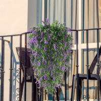 Vine Artificial Colgante En Maceta Decorativa De Flores Falsas De Lavanda Para Decoración De Casas Y Eventos Como Bodas - details 11