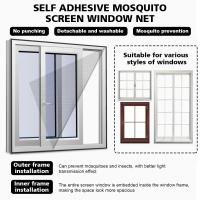 Red Mosquitera Anti-Avispas Para Ventanas Autoadhesiva DIY Malla De Insectos Para Cortinas De Ventanas Protección Contra Mosquitos Y Avispas - details 5