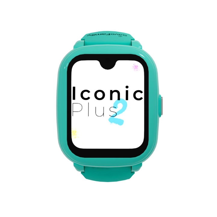 Reloj gps niño SaveFamily Relojes con GPS Iconic Plus 2 4G Reloj Inteligente niño Llamada Vídeo Face ID WhatsApp Inteligencia Artificial IA Spotify WIFI Bluetooth App Lisa Mint Medidor de constantes relojes inteligentes smartwatch NO INCLUYE SIM