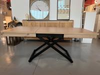 Mesa de comedor convertible eléctrica con batería. Extensible hasta 80 x 170cm. Color roble amazonas, patas grafito - details 4