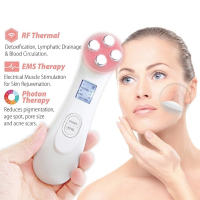 Rodillo De Rejuvenecimiento Facial Portátil Masajeador De Piel Elevación LED Terapia De Luz Para El Rostro Uso Doméstico - details 4