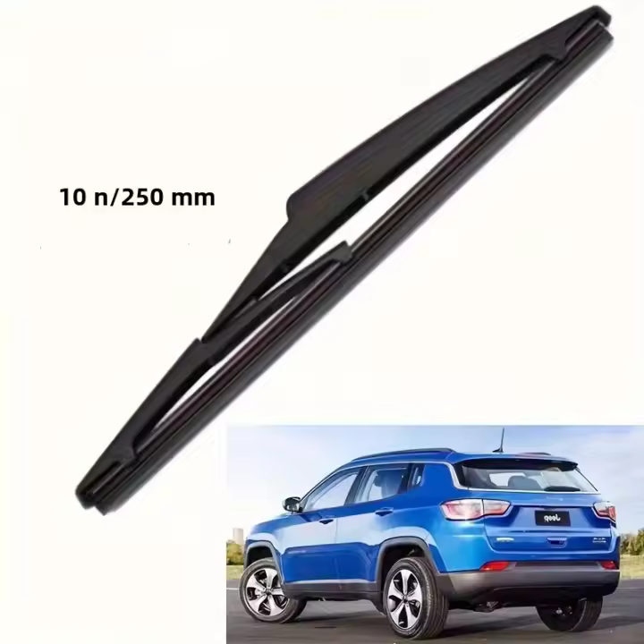 Limpiaparello De Llanta Trasera 10" Para Jeep Compass MK2 2016-2023 Limpia Pantalla Trasera Y Ventanas Rain Brush De Goma Para Coche - 1
