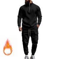 Conjunto Deportivo Casual Para Hombres Verano Otoño Invierno Con Cierre De Cremallera Y Veludo Tejido De Poliéster Talla S a XXXL - details 28