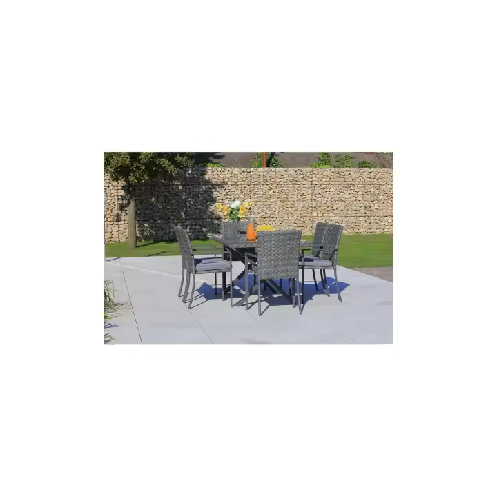 MESA JARDIN MOD. ARUBA RATAN 160 X 90 cm  - DE SUINPLAS DECORACIONES - 1