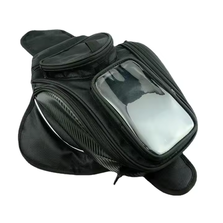 Bolsa De Tanque Para Motocicleta Impermeable Con Navegación De Teléfono Móvil Multifuncional Para Combustible Y Asiento Trasero Moto Viaje - 1