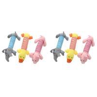 Juguete De Molar Para Perros Suave Y Duradero Adecuado Para Todas Las Razones De Perros Peluche Con Sonido Squeak Forma De Elefante Pato Y Vaca Juguetes Para Mascotas - details 4