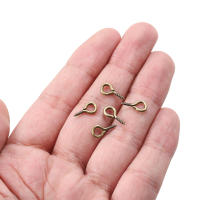 200pcs Agujas Para Ojos Pequeñas Y Miniatura Doradas Con Gancho Y Tornillo Herrajes Para Joyería DIY Accesorios Metálicos Para Creación De Joyas - details 3