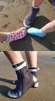 Calcetines de playa altos para niños, zapatos de secado rápido, zapatos antideslizantes para niños y niñas, calcetines de buceo para natación y adultos anticortes en la playa - details 1