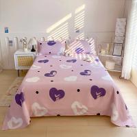 Sábana Plana De Cama Doble Con Estampado De Flor Roja Sábana Superior De Poliéster 100% Para Cama Individual/Reina/King - details 9