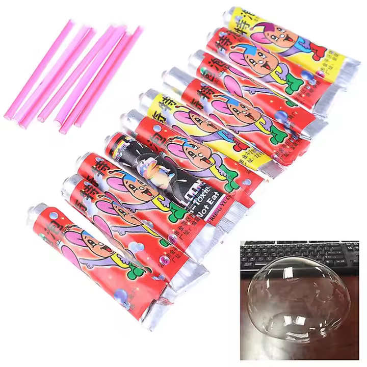 10 unids burbuja pegamento niños soplando burbuja bola juguetes para niños globo espacial juguete - 1