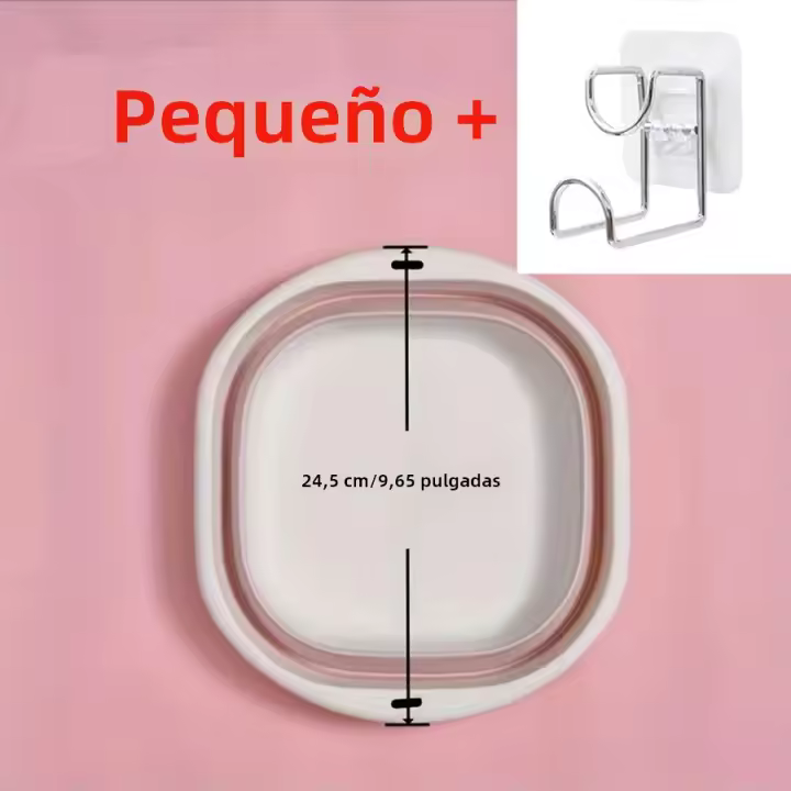 Tina De Lavar Portátil Y Plegable Para El Hogar Y Camping Tina De Baño Con Ruedas De Plástico Ecológica Para Viajes Y Uso Doméstico - 1