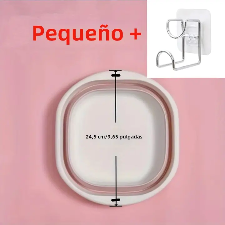 Tina De Lavar Portátil Y Plegable Para El Hogar Y Camping Tina De Baño Con Ruedas De Plástico Ecológica Para Viajes Y Uso Doméstico - 1
