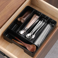 Organizador De Cocina Ecológico Para Cuchillos Cucharas Y Tenedores Divisor De Cajones De Armario Moderno 4/5 Grid - details 4