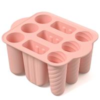 Molde De Helado De Silicona De Grado Alimenticio Con Palitos De Madera 9 Cavidades Para Hacer Popsicles Herramienta De Cocina Para El Verano - details 13
