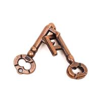 Juguete De Lógica Y Desafío Para Niños Y Adultos Cerradura De Anillo Mágica Con Bloque De Llave De Aleación Juego De Ocio Inteligente - details 0