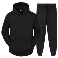 Traje De Deporte Casual Para Hombre 2024 OtoñoInvierno Conjunto De Sudadera Con Capucha Y Pantalones De Alta Calidad Tendencia 2 Piezas Para Uso Diario Y Running - details 1