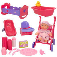 Set muñeca bebé de 20 cm c/ropita y accesorios Colorbaby's - details 0