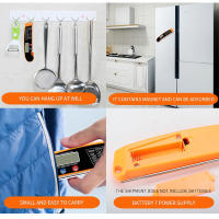 Termómetro Digital Plegable Para Cocina Con Puntas De Probar Para Carne Agua Leche BBQ Horno Herramienta De Cocina - details 5