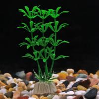 Plantas Submarinas Artificiales Para Acuarios Decoración De Plástico Realista 10cm Falsas Malvaviscas Adorno Para El Hogar - details 5