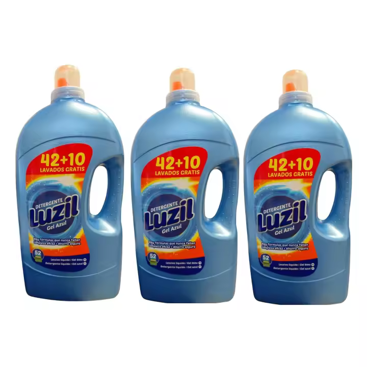 LUZIL DETERGENTE LIQUIDO AZUL PACK 3 126+30 DOSIS TOTAL 11.700ML - 1