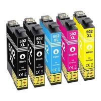 Epson 502XL  pack 5 tintas Compatible T02W1 / T02V1, T02W2 / T02V2, T02W3 / T02V3, T02W4 / T02V4 - details 2