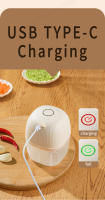 Mini Trituradora De Alimentos Eléctrica Multifuncional Cargador USB Molinillo De Ajo Trituradora De Hielo Y Verduras Regalo De Cocina - details 9