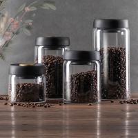 Contenedor De Almacenamiento De Café En Grano Airtight Transparente Vidrio Resistente Al Humo Y Aire Para El Hogar Recipiente Ecológico Para Alimentos - details 0