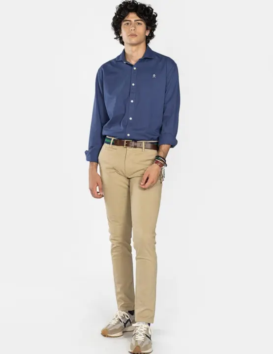 Pantalón Chino Harper And Neyer Camel - Look Tradicional y Elegante - 1