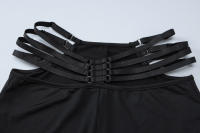 Conjunto De Dos Piezas Para Mujer Otoño Invierno Camiseta De Cuello V Con Espalda Descubierta Y Pantalones Delgados De Estilo Callejero - details 6