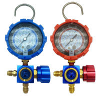 Gauge De Aire Acondicionado Para Refrigerantes R410A R22 R134a R404A Manifold Manómetro Con Espejo Visual 500psi/800psi - details 0