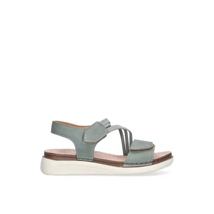 SANDALIA TIRAS CRUZADAS ARMONY ROSSA 41022 MUJER, VERDE - 1
