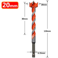 Broca De Trazado De Agujeros Para Madera Con Mango Hexagonal Y Punta De Aluminio 1PC Herramienta De Carpintería Extensa Para Aberturas De Puertas Y Tablas - details 3