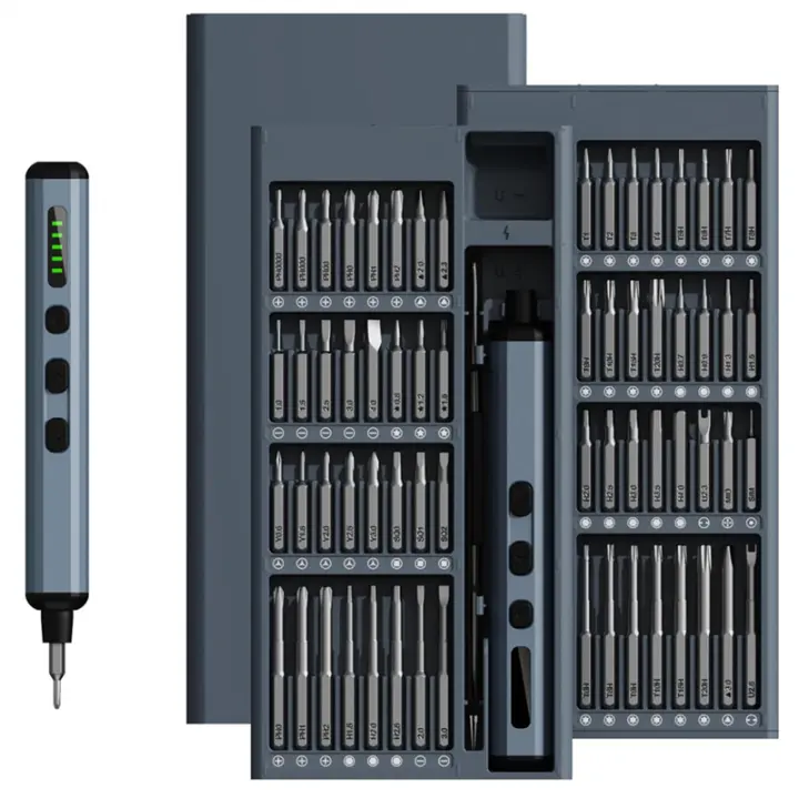 Juego De Destornilladores Magnéticos Eléctricos 68 En 1 Con 5 Bits De Torx Y Phillips Precisos Controlados Por Torque Herramienta De Reparación Sin Cable Para DIY En El Hogar - 1