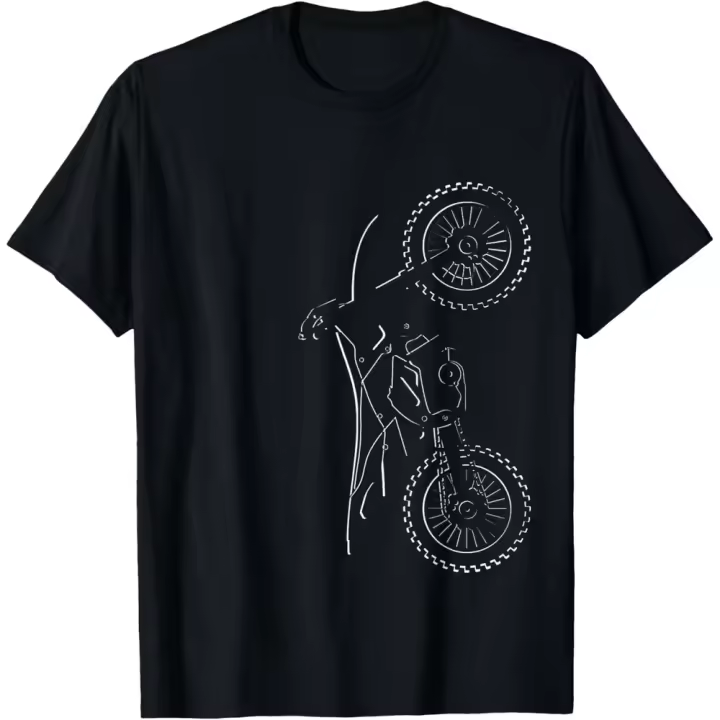 Camiseta de Manga Corta, 100% Algodón, Ropa Unisex para Hombres y Mujeres en 5 Tallas, Camiseta Negra, Cuello redondo con estampado. - 1
