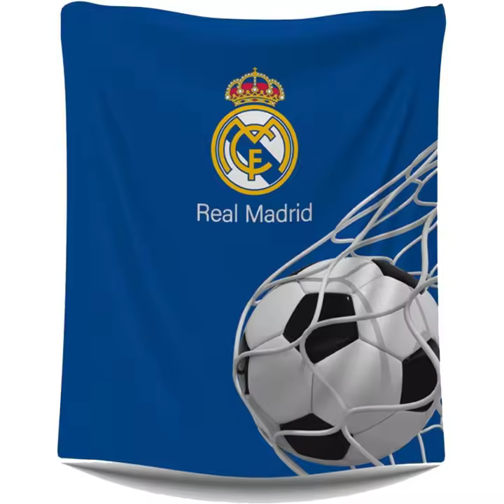 Manta Coralina Estampada Real Madrid 120x150 Cm - 1