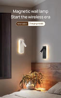 Lámpara De Pared Moderna Recargable Iluminación Para Lectura En La Habitación Decoración Para El Salón Spot De Pared LED Con Soporte De Aluminio Negro Y Blanco - details 0