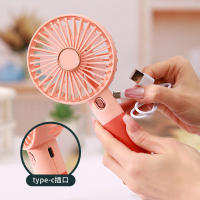 FGNS Ventilador de mano, Batería Lition ventilador portátil, ventilador recargable USB, Ventilador personal a batería con 3 velocidades para oficina,exteriores, escuela, trabajo, camping,etc. - details 4
