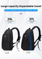 Mochila De Negocios FENRUIEN Para Hombres Con Carga USB Impermeable 35L Multibolsillos Para Viajes Y Computadora - details 5