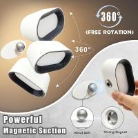 Luz De Pared Remotamente Controlada RGB Cambio De Color Toque Rotación De 360 Grados Luz Nocturna Para El Borde Del Cama Dormitorio - details 8
