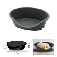 GREATOOL Cesta Plástico Antideslizante para Mascota,  Cuna para Perro y Gato Color Gris - details 2