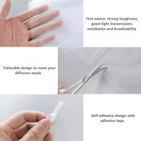 Malla Antisúper Para Ventanas Y Puertas Con Adhesivo Autoadhesivo Protección Contra Mosquitos Y Aves Para Cocina Herramientas De Protección Del Hogar Con Parche De Reparación - details 5