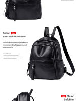 Bolso De Hombro Para Mujer En PU Negro Casual Y Versátil Gran Capacidad Ligero Adecuado Para Estudiantes De Colegio Salir - details 12