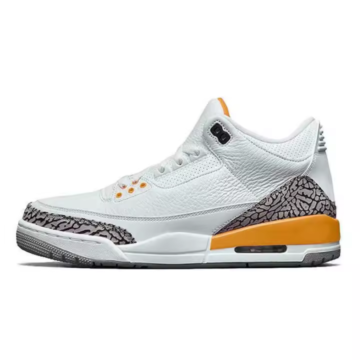 basketball White Breathable Flat Walking Trainers Casual Sneakers Women Outdoor Running Shoes 3s Designer  Men Sports shoes - 1