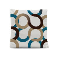 SABANALIA - Cuadrante decorativo modelo Aros (Disponible en varios colores) - medida 50 x 50 - Tejido Loneta 180 grs/m². - details 0