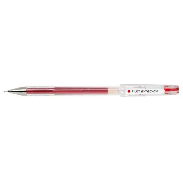 Pilot boligrafo de gel g-tec c4 - extra fino - recargable - punta de bola 0.4mm - trazo 0.2mm - color rojo (12 uds) - 1