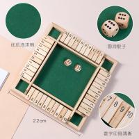 Juego De Mesa De Madera Shut the Box Para 4 Jugadores Con Cubos Y Vuelcas Entretención Familiar Interacción Padres-Hijos - details 7