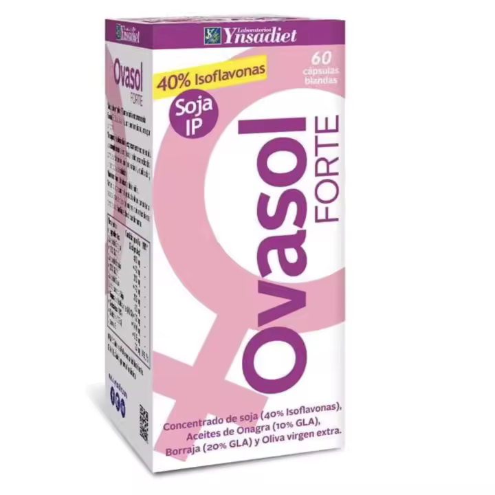 Ynsadiet Ovasol Forte - Regula Sistema Hormonal y Alivia Síntomas Menopausia - 1