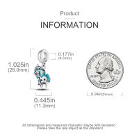 Encanto De Mariposa Cambio De Color Chameleon En Plata 925 Con Cuentas De Zirconia Para Pulseras Originales Y DIY Joyería Fina Regalos - details 5