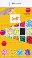 Juego De Artesanía Para Niños 1000 Piezas Set De Bolas De Agua Mágicas DIY Kit De Puzle De Cristales Colores Juguetes Variados Para Crear - details 2